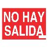 SEÑAL LUMINISCENTE 210X148MM. NO HAY SALIDA