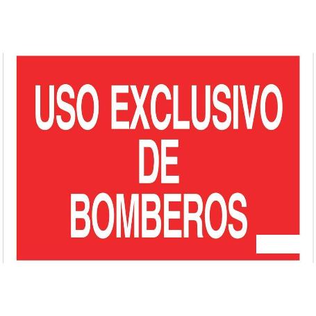 SEÑAL LUMINISCENTE 210X148MM USO EXCLUSIVO BOMBEROS. EL DISEÑO DE LA SEÑAL PUEDE VARIAR, PERO EN NINGÚN CASO SE VAR