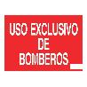 SEÑAL LUMINISCENTE 210X148MM USO EXCLUSIVO BOMBEROS. EL DISEÑO DE LA SEÑAL PUEDE VARIAR, PERO EN NINGÚN CASO SE VAR