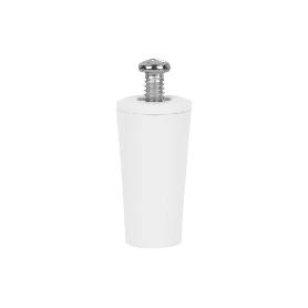 TOPE PERSIANA 40 MM BLANCO CON TORNILLO M-6   CAJA 20 UNID.