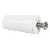 TOPE PERSIANA 40 MM BLANCO CON TORNILLO M-6   CAJA 20 UNID.