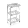 VERDULERO PLEGABLE METALICO BLANCO 45X29.5X77 CM