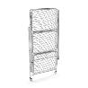 VERDULERO PLEGABLE METALICO BLANCO 45X29.5X77 CM