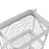 VERDULERO PLEGABLE METALICO BLANCO 45X29.5X77 CM