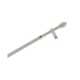 BARRA PORTAVISILLOS 75-125 BLANCO REDONDA 12MM.