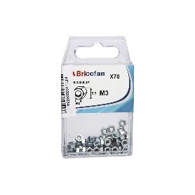 BLÍSTER DE 18 UDS. DIN-934 M-6 ZINC VENTA UNITARIA