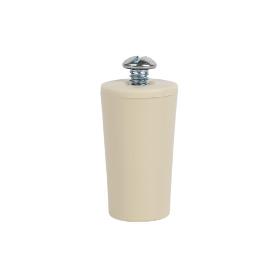 TOPE PERSIANA 40 MM MARFIL CON TORNILLO M-6   CAJA 20 UNID.