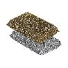 PACK DE 2 MULTIESPONJAS COLOR ORO Y  PLATA  VENTA UNITARIA