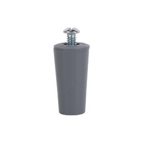 TOPE PERSIANA 40 MM GRIS CON TORNILLO M-6   CAJA 20 UNID.