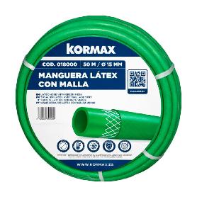 MANGUERA LATEX C/MALLA 15 MM VERDE 20 BAR