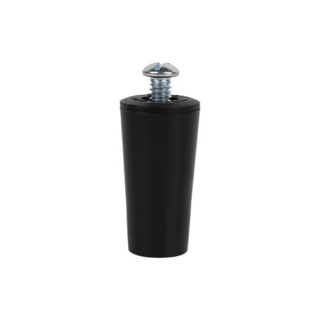 TOPE PERSIANA 40 MM NEGRO CON TORNILLO M-6   CAJA 20 UNID.
