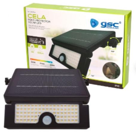 FOCO SOLAR LED 6W=50 W 600 LM 3000-4000-6000K