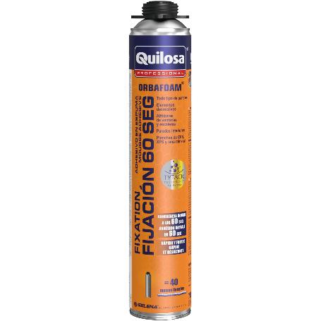 ADHESIVO DE MONTAJE EN ESPUMA 60 SEGUNDOS. POLIURETANO. MONOCOMPONENTE. CONTENIDO 750ML - QUILOSA