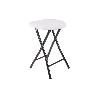 TABURETE PLEGABLE BLANCO 33X30X46CM   CAJA 4 UNID.