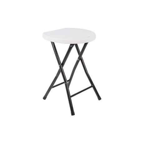 TABURETE PLEGABLE BLANCO 33X30X46CM VENTA UNITARIA