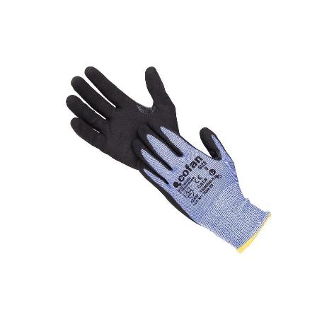 GUANTE ANTICORTE HPPE IMPREGNADO DE NITRILO SANDY COAT TALLA 7   CAJA 12 UNID.