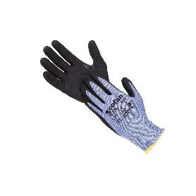GUANTE ANTICORTE HPPE IMPREGNADO DE NITRILO SANDY COAT TALLA 8   CAJA 12 UNID.