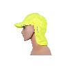 GORRA AMARILLA FLUORESCENTE CON PROTECCIÓN DE NUCA