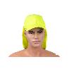 GORRA AMARILLA FLUORESCENTE CON PROTECCIÓN DE NUCA