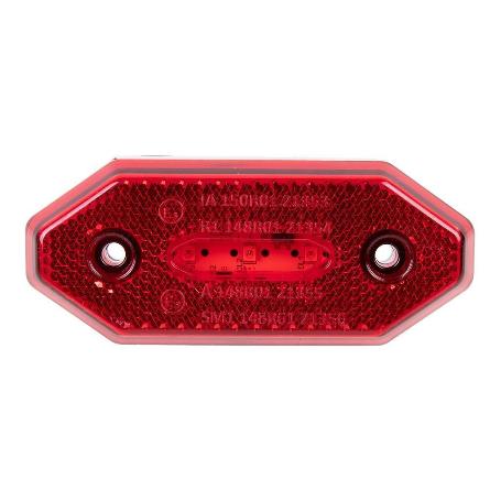 LUZ TRASERA LED CON REFLECTOR 12V/24V ROJA