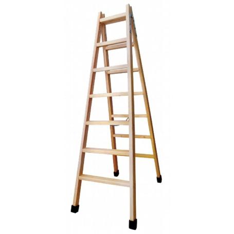ESCALERA MADERA TIJERA  7 PELD