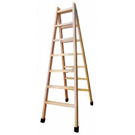 ESCALERA MADERA TIJERA  6 PELD
