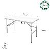 MESA PLEGABLE RECTANGULAR HDPE MULTIFUNCIONAL, PORTATIL, RESISTENTE,MULTIUSOS 122X61X74 CM. COLOR BLANCO