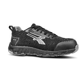 ZAPATO DE SEGURIDAD BAJO ROOK. TEXTIL/MALLA. REFUERZOS SINTÉTICOS. NEGRO. GOMA/PU ANTIDESLIZANTE - U-POWER T/CALZAD