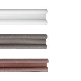 BURLETE DOBLE ROLLO GRIS 1 MTR.