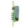 CERRADURA SEGURIDAD 4220 60 MM LATONADO 4 BULONES DESLIZANTES PICAPORTE REVERSIBLE