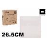 26,5X26,5 CMS ELITE IVORY PLATO CUADRADO LLANO PORCELANA ECONOMICO LAMEDITERRANEA
