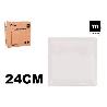 24X24 CMS ELITE IVORY PLATO LLANO CUADRADO PORCELANA ECONOMICO LAMEDITERRANEA
