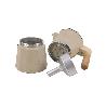 CAFETERA ITALIANA DE INDUCCIÓN BEIGE CON GRANITO 6 TAZAS