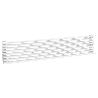 REJILLA DE VENTILACIÓN PARA HORNO. ALUMINIO. BLANCO. 8 VARILLAS