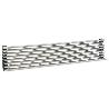 REJILLA DE VENTILACIÓN PARA HORNO. CROMO. 8 VARILLAS. MEDIDAS AJUSTABLES