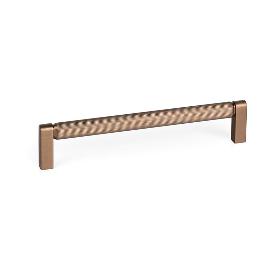 TIRADOR ALUMINIO BROOKLYN C160/C320 NEGRO/BRONCE ACABADO BRONCE DIST. AGUJERO DIST. 160MM.