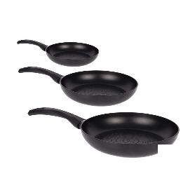 PACK DE 3 SARTENES ANTIADHERENTE ALUMINIO 16 20 22 CM