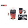 CENICERO PARA AUTOMOVIL NEGRO CON ARO CROMADO 8X11 CMS EMIPRO