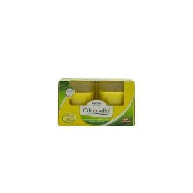 VELA CON CITRONELA PERFUMADA ANTIMOSQUITO SIN INSECTICIDA EN VASO DE CRISTAL  - PACK 2 UNIDADES