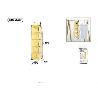 ORGANIZADOR ZAPATERO GUARDA ZAPATOS COLGANTE PARA ARMARIOS 30X15X70 CMS
