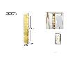 ORGANIZADOR ZAPATERO DE TELA COLGANTE PARA ARMARIOS 10 NIVELES 120X15X30 CMS BEIGE