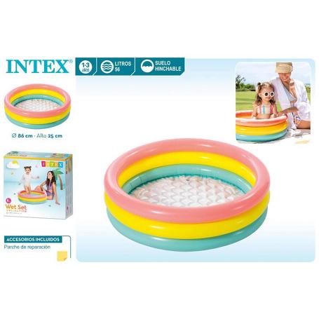 PISCINA BEBE SUNSET AROS 86X25 CM