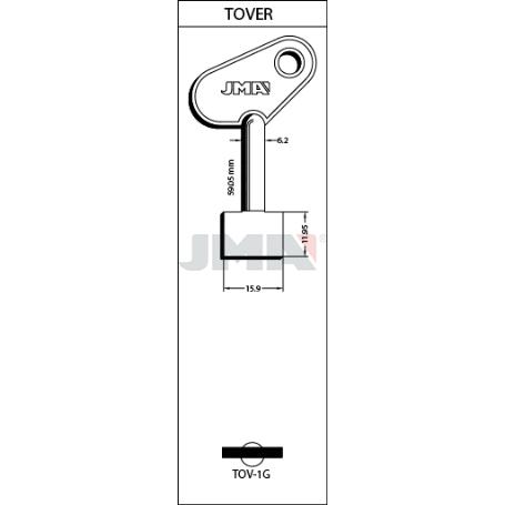 LLAVIN TOV-1G LATON SEGURIDAD