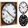 RELOJ TERMOMETRO HUMEDAD NEGRO 25 CM SURTIDO