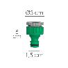ADAPTADOR MANGUERA PLASTICO 3/4 - 1/2 HEMBRA GRANEL