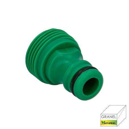 ADAPTADOR MANGUERA PLASTICO 3/4 MACHO GRANEL