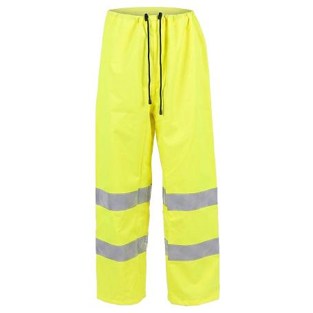 PANTALON ALTA VISIBILIDAD LLUVIA TALLA L. 100% IMPERMEABLE. PANTALON IMPERMEABLE TRABAJO