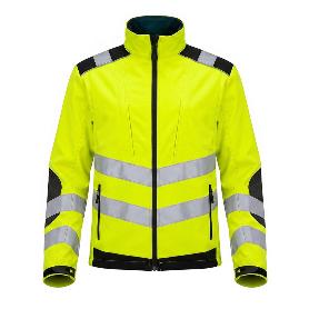 CHAQUETA ALTA VISIBILIDAD SOFTSHELL TALLA XL. CHAQUETA TRABAJO ALTA VISIBILIDAD CON BANDA REFLECTORA