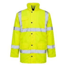 PARKA ALTA VISIBILIDAD LLUVIA TALLA M. 100% IMPERMEABLE. PARKA IMPERMEABLE TRABAJO
