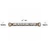 LATIGUILLO FLEXIBLE REFORZADO ACERO INOXIDABLE TERMO HEMBRA 1/2 - HEMBRA 1/2 LONGITUD 400 MM